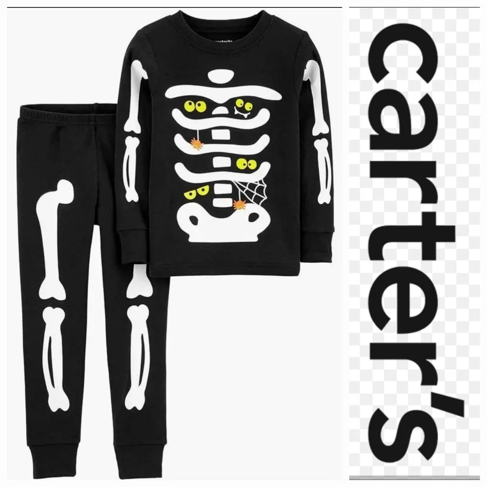 Baby Carter's Glow In The Dark Skeleton Halloween Costume 12 Mos